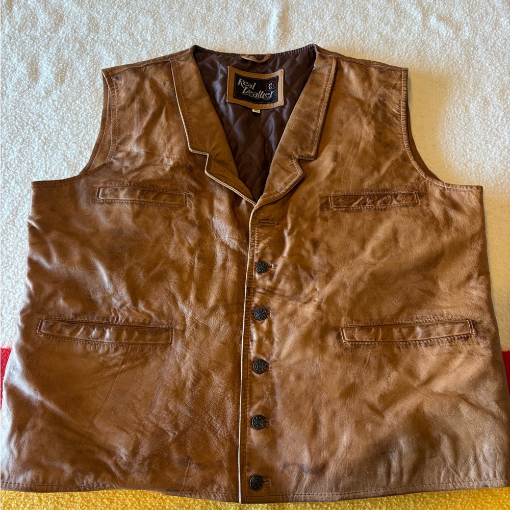 Vintage Leather Vest